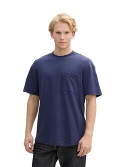 Tom Tailor Relaxed structured T-shirt 1045018