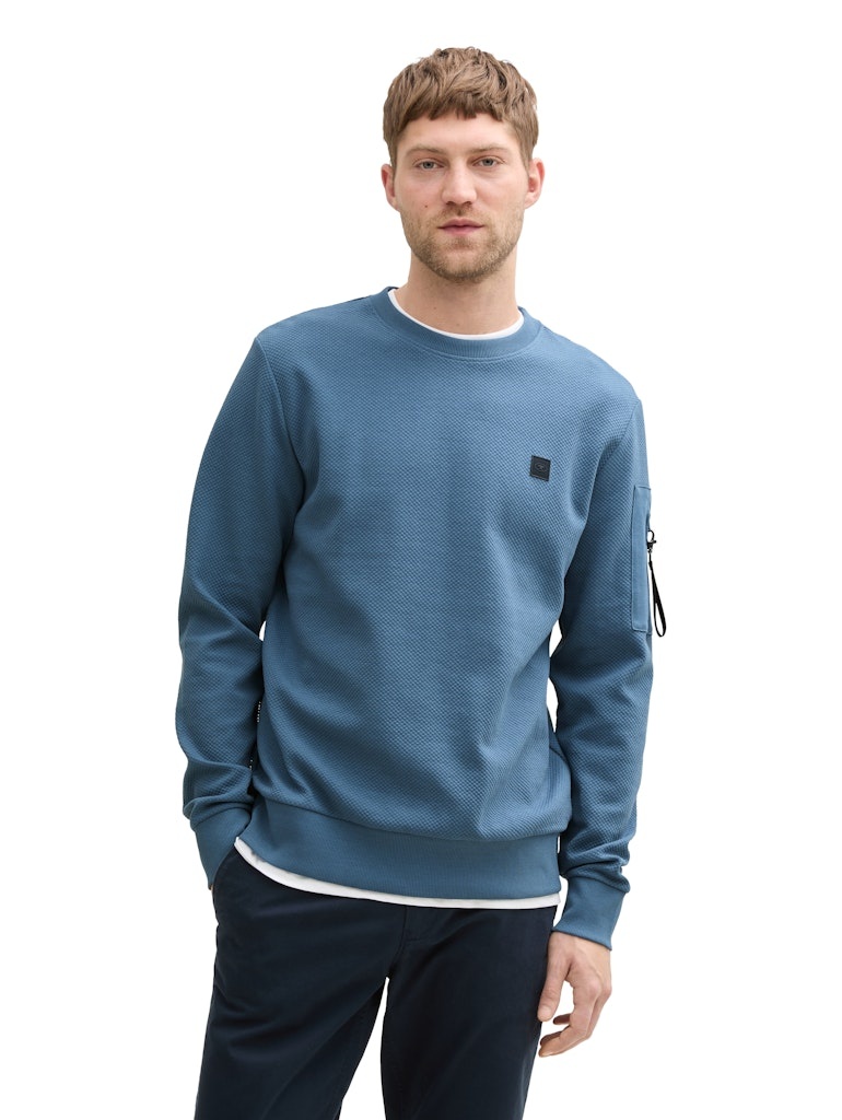 Tom Tailor Structured crew-neck sweater 1045686