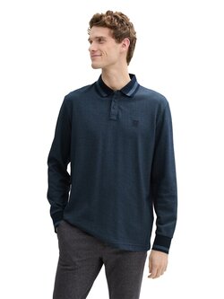 Tom Tailor Structured longsleeve polo 1045681