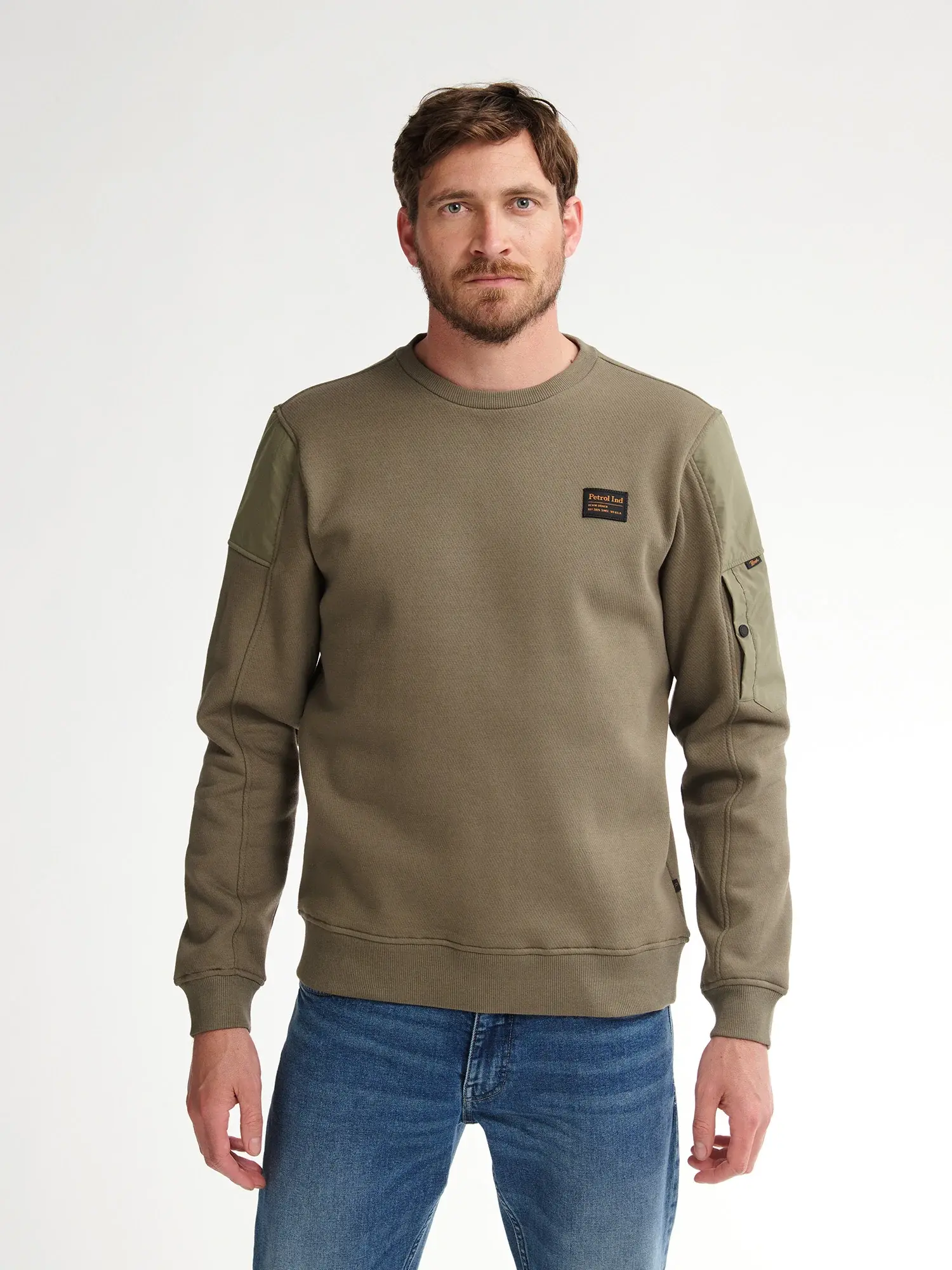 Petrol Sweater crewneck M-3050-SWR333