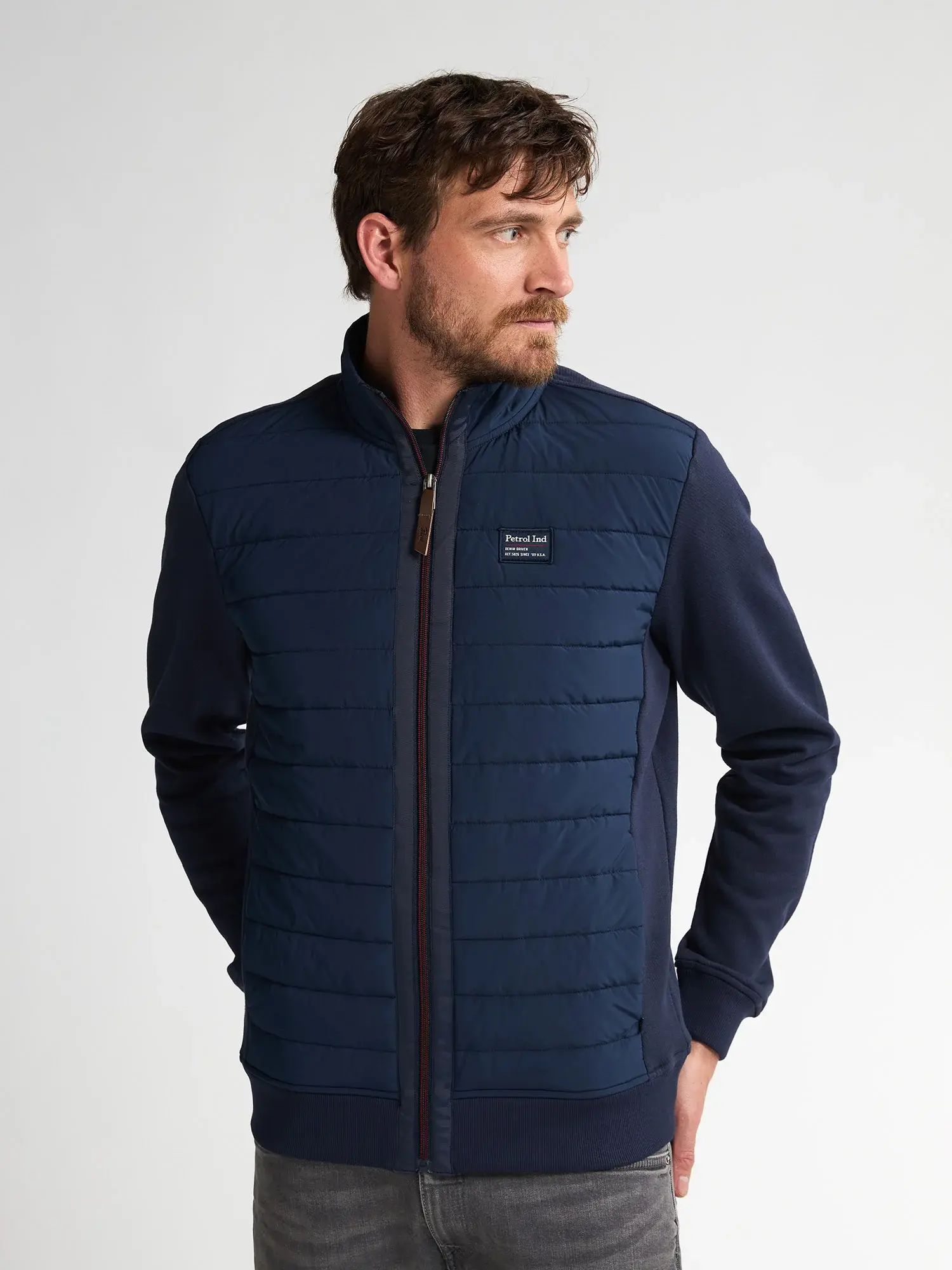 Petrol Sweater zip M-3050-SWC316