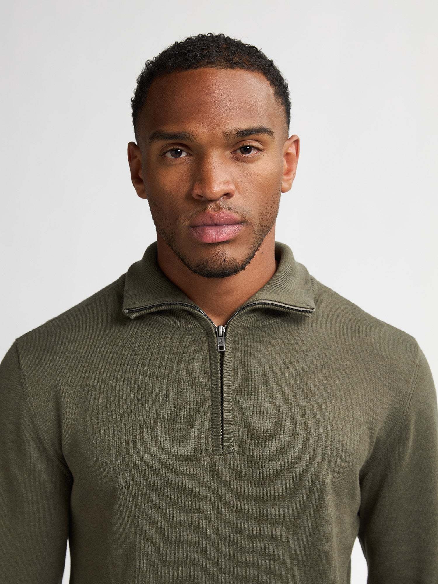 Petrol Half-zip Sweater M-3050-KWC218