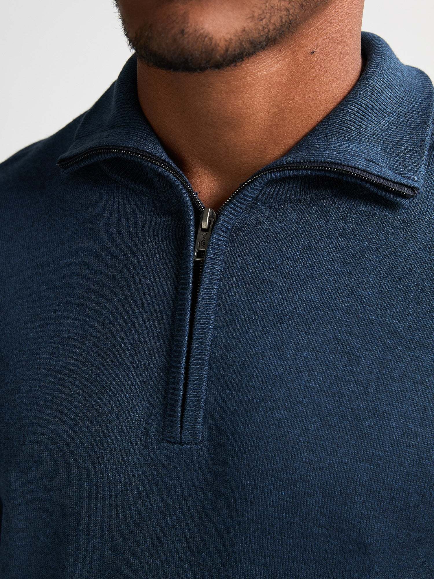 Petrol Half-zip Sweater M-3050-KWC218