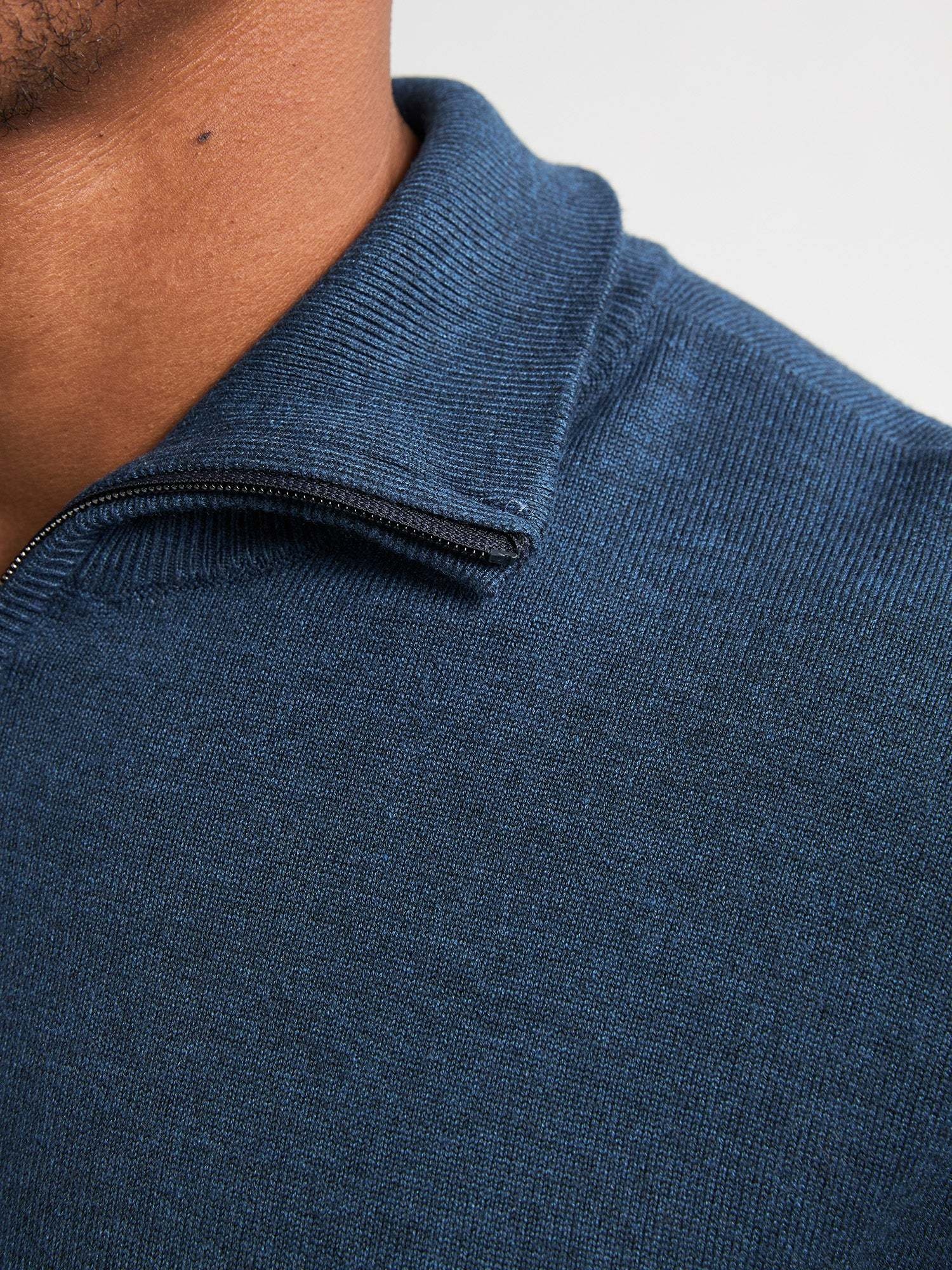 Petrol Half-zip Sweater M-3050-KWC218