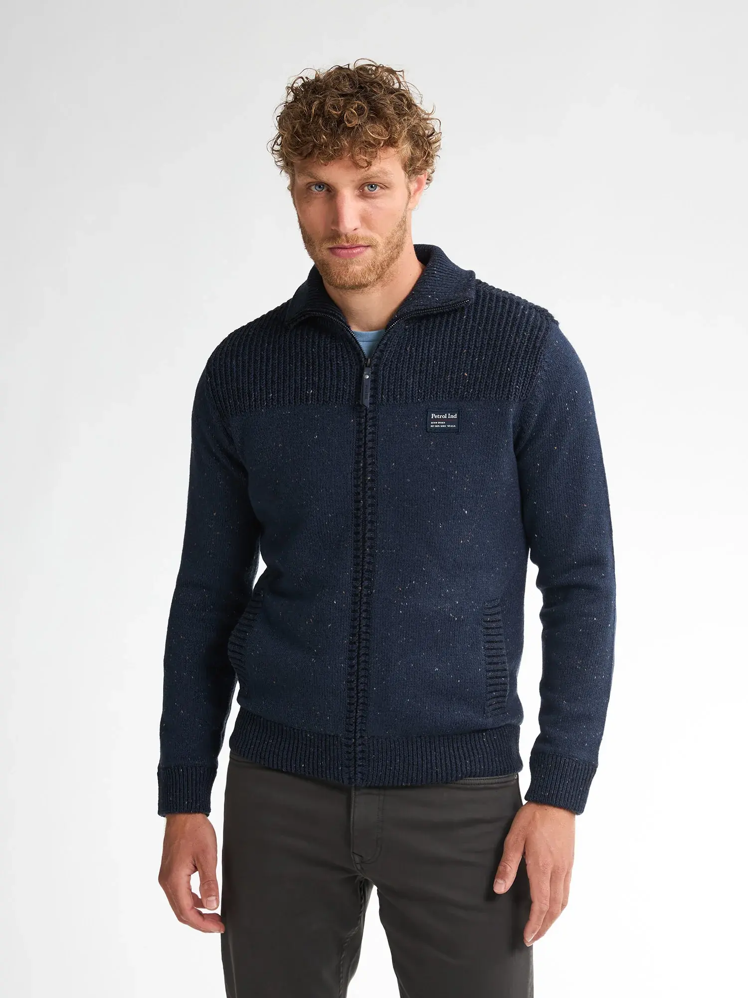 Petrol Cardigan Collar M-3050-KWC294