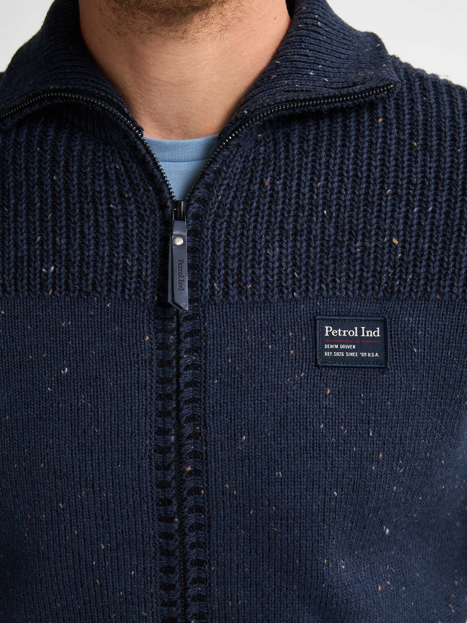 Petrol Cardigan Collar M-3050-KWC294