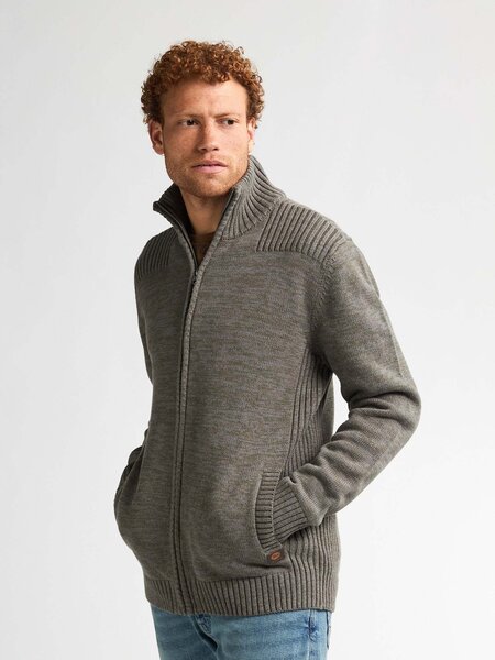 Cardigan with collar M-3050-KWC227
