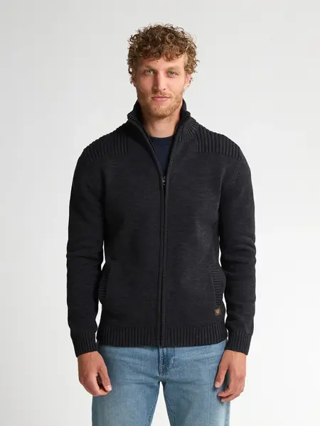 Petrol Cardigan with collar M-3050-KWC227