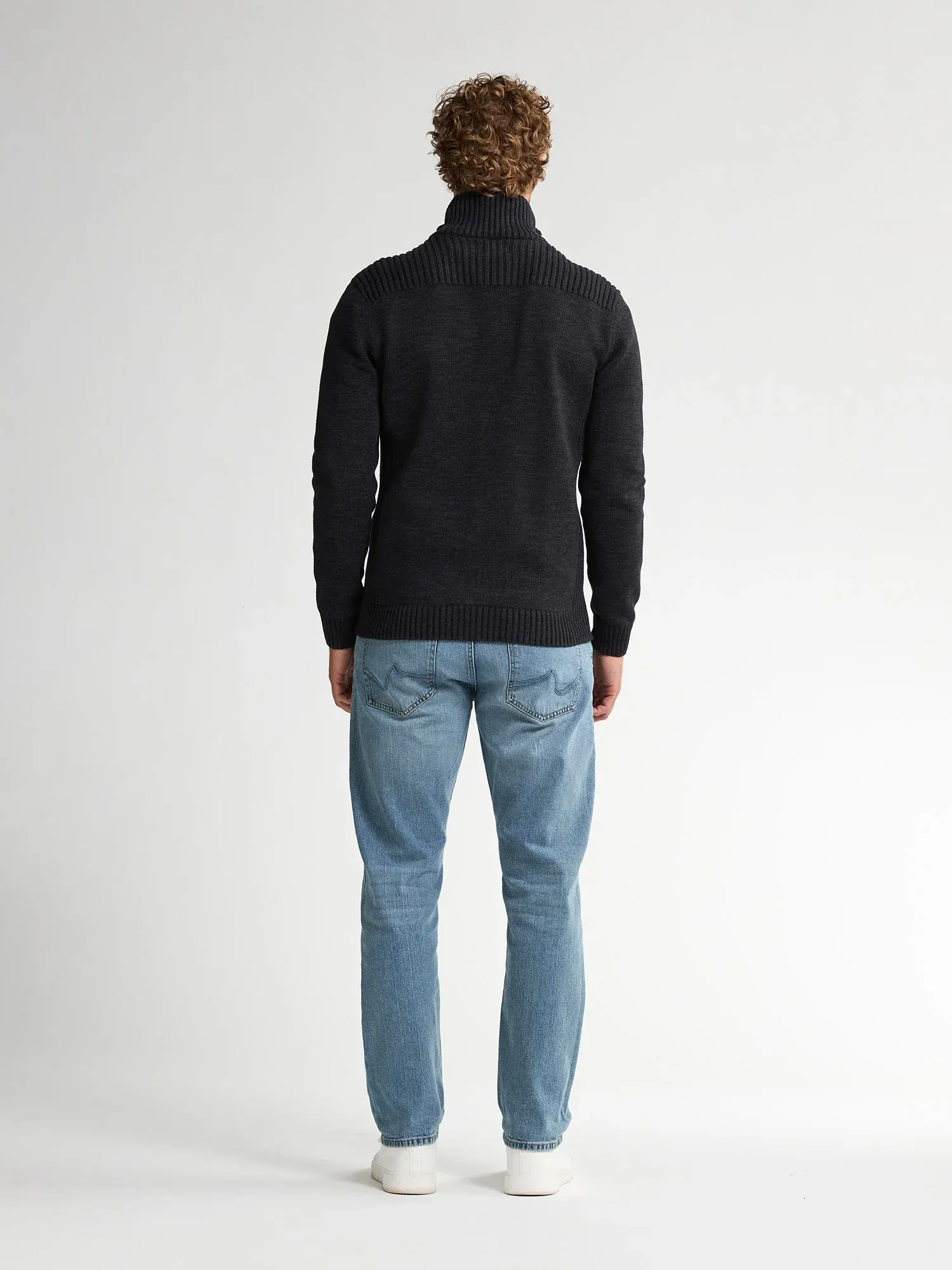 Petrol Cardigan with collar M-3050-KWC227