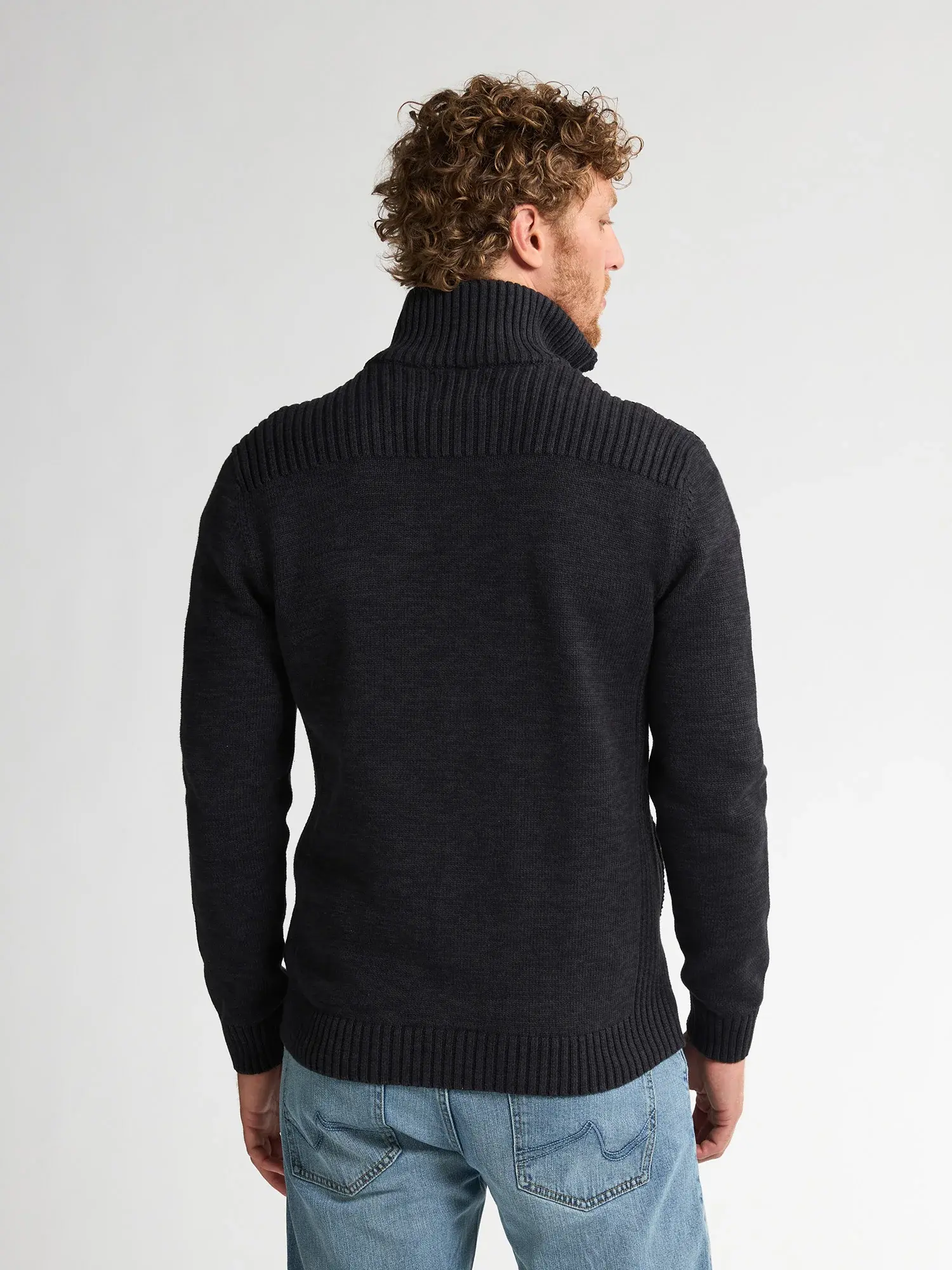 Petrol Cardigan with collar M-3050-KWC227