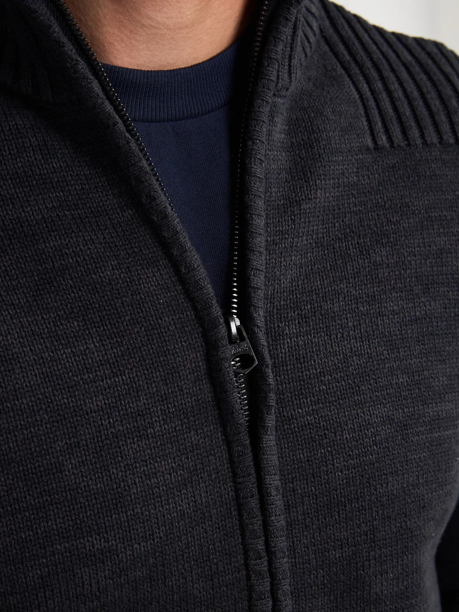 Petrol Cardigan with collar M-3050-KWC227