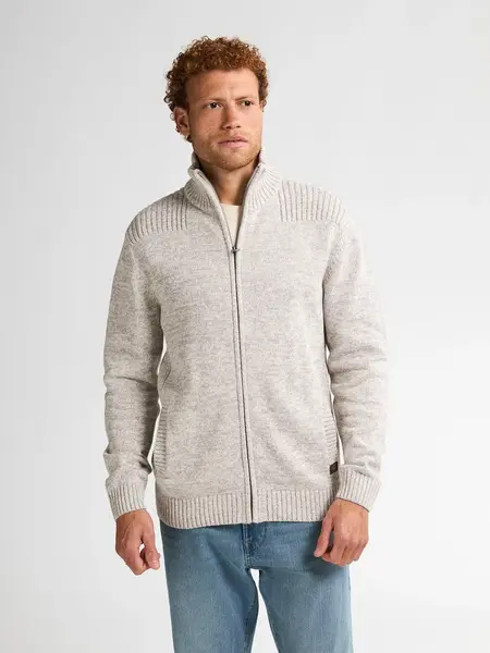 Cardigan with collar M-3050-KWC227
