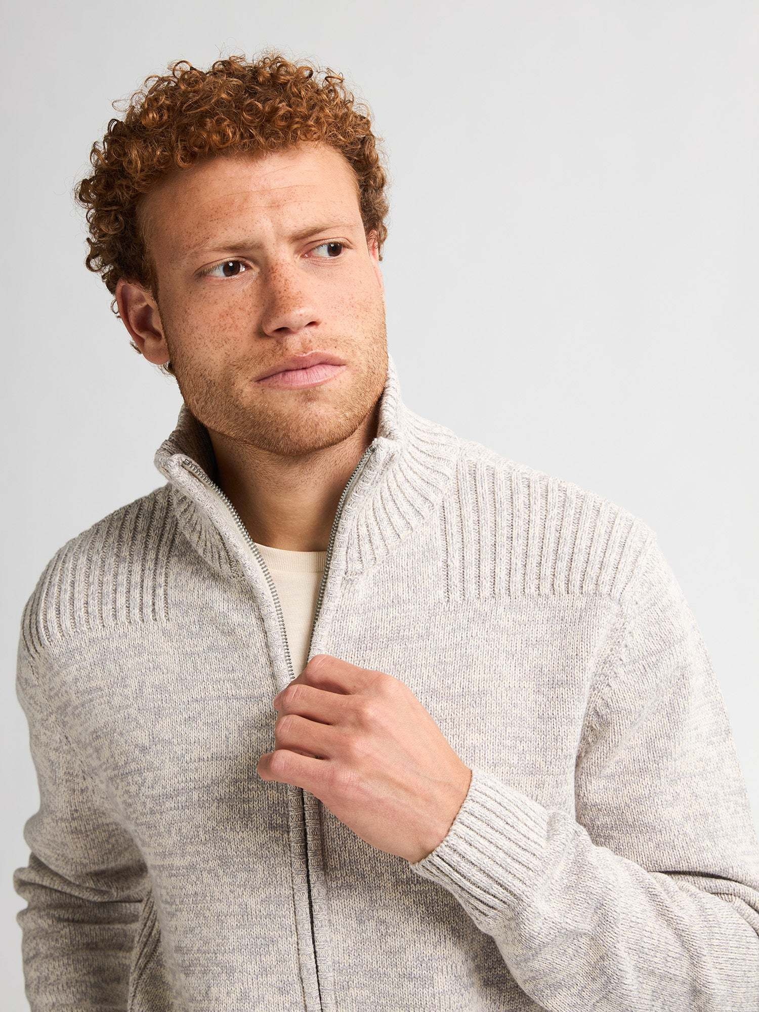 Petrol Cardigan with collar M-3050-KWC227