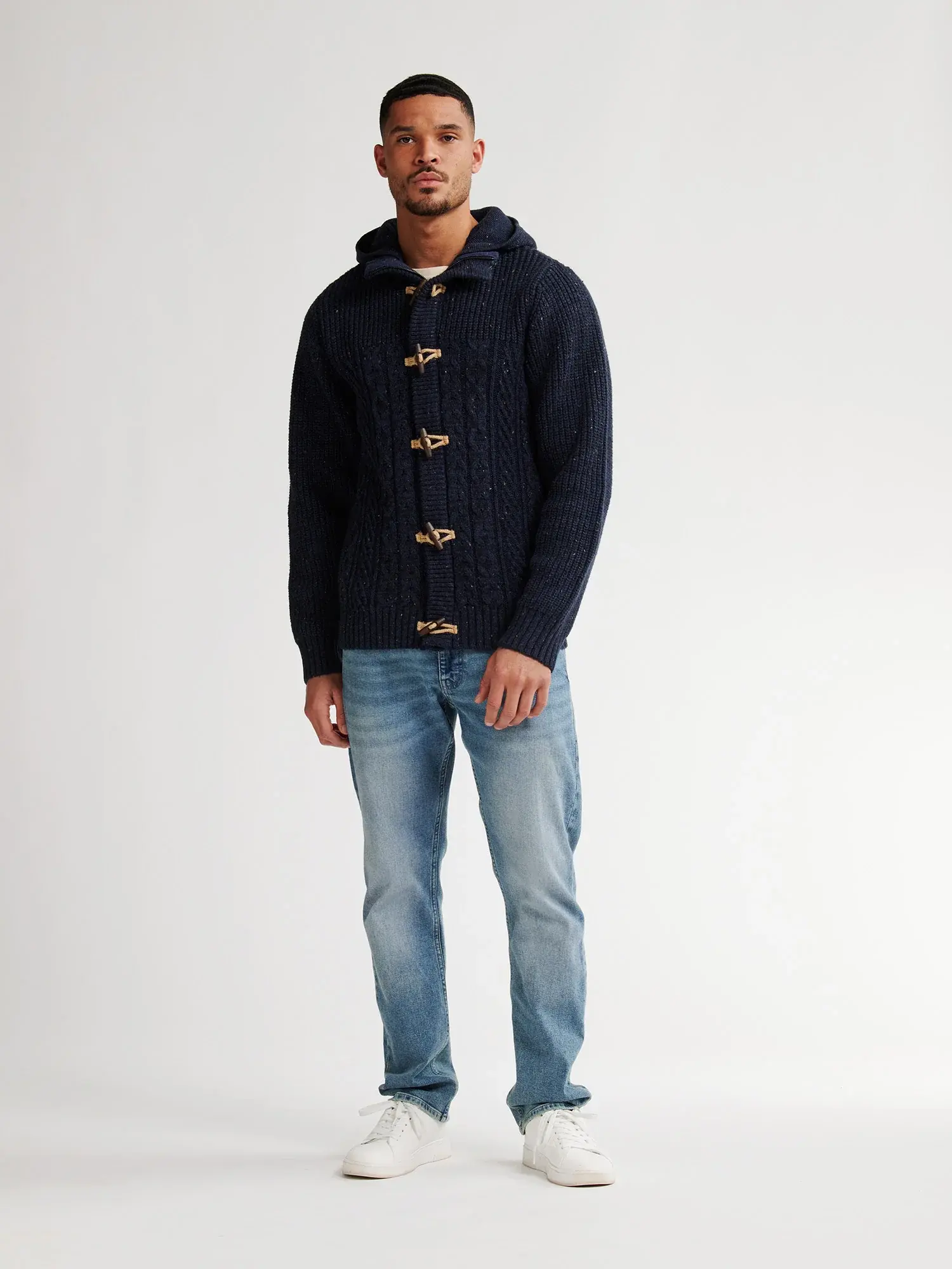 Petrol Hooded Cardigan M-3050-KWH221