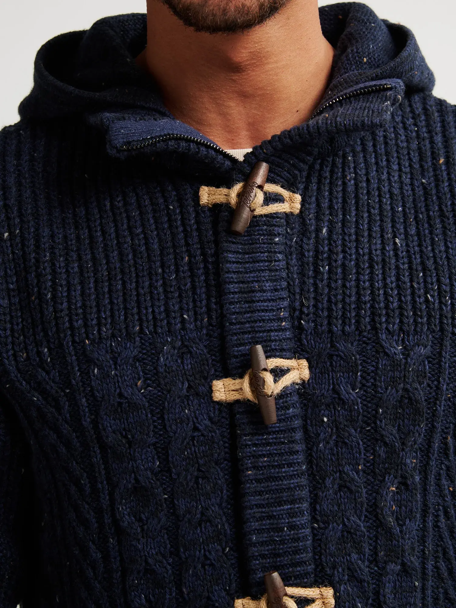 Petrol Hooded Cardigan M-3050-KWH221