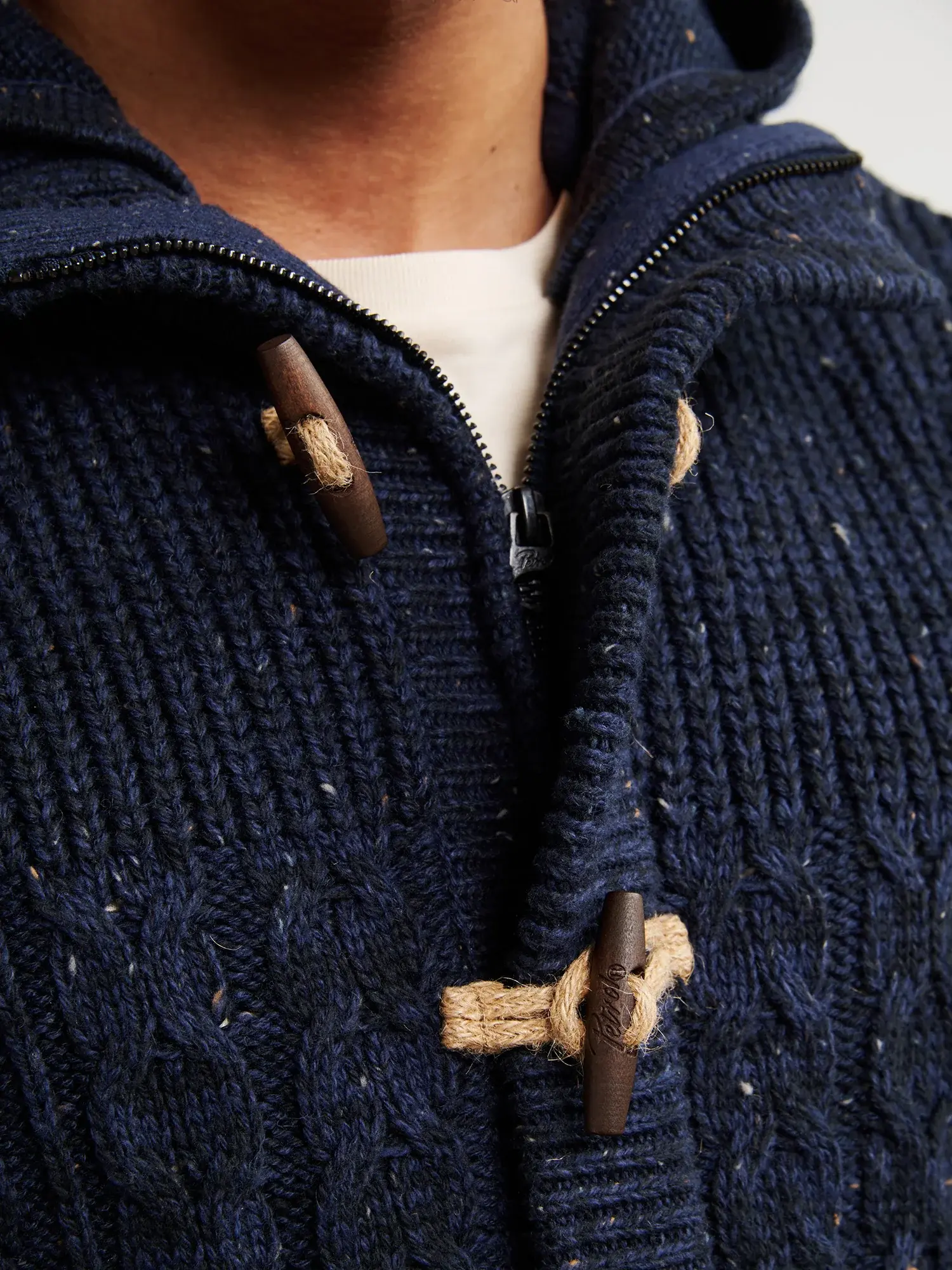 Petrol Hooded Cardigan M-3050-KWH221