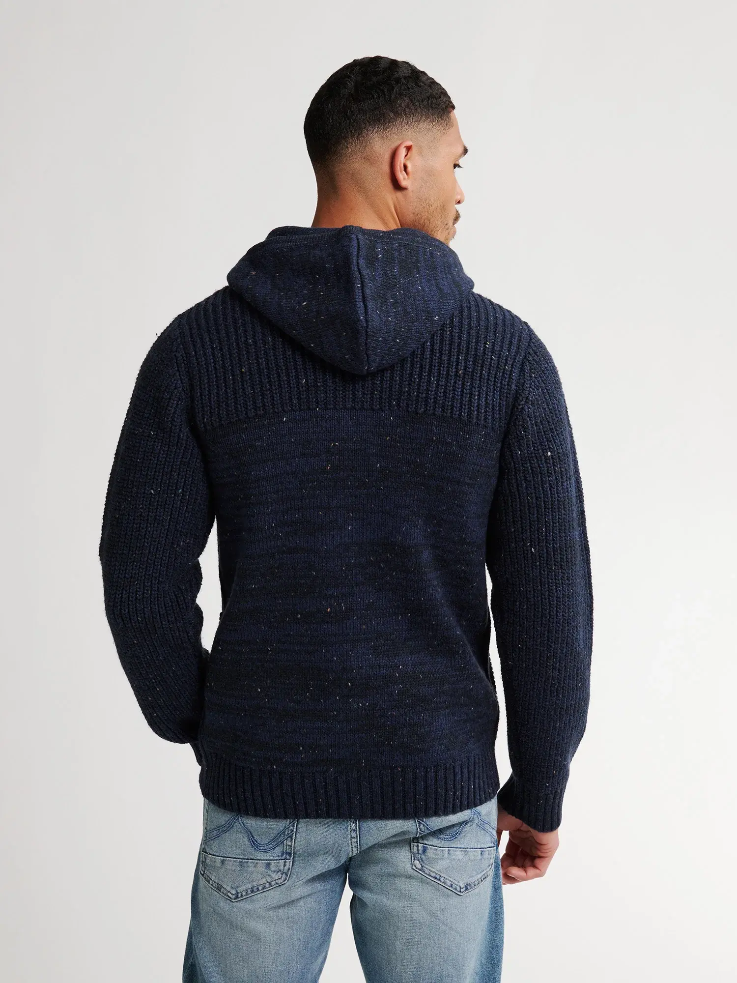 Petrol Hooded Cardigan M-3050-KWH221