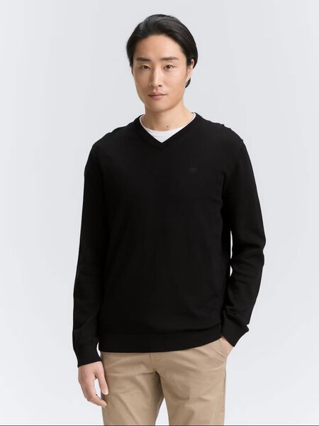 Basic v-neck knit 39817
