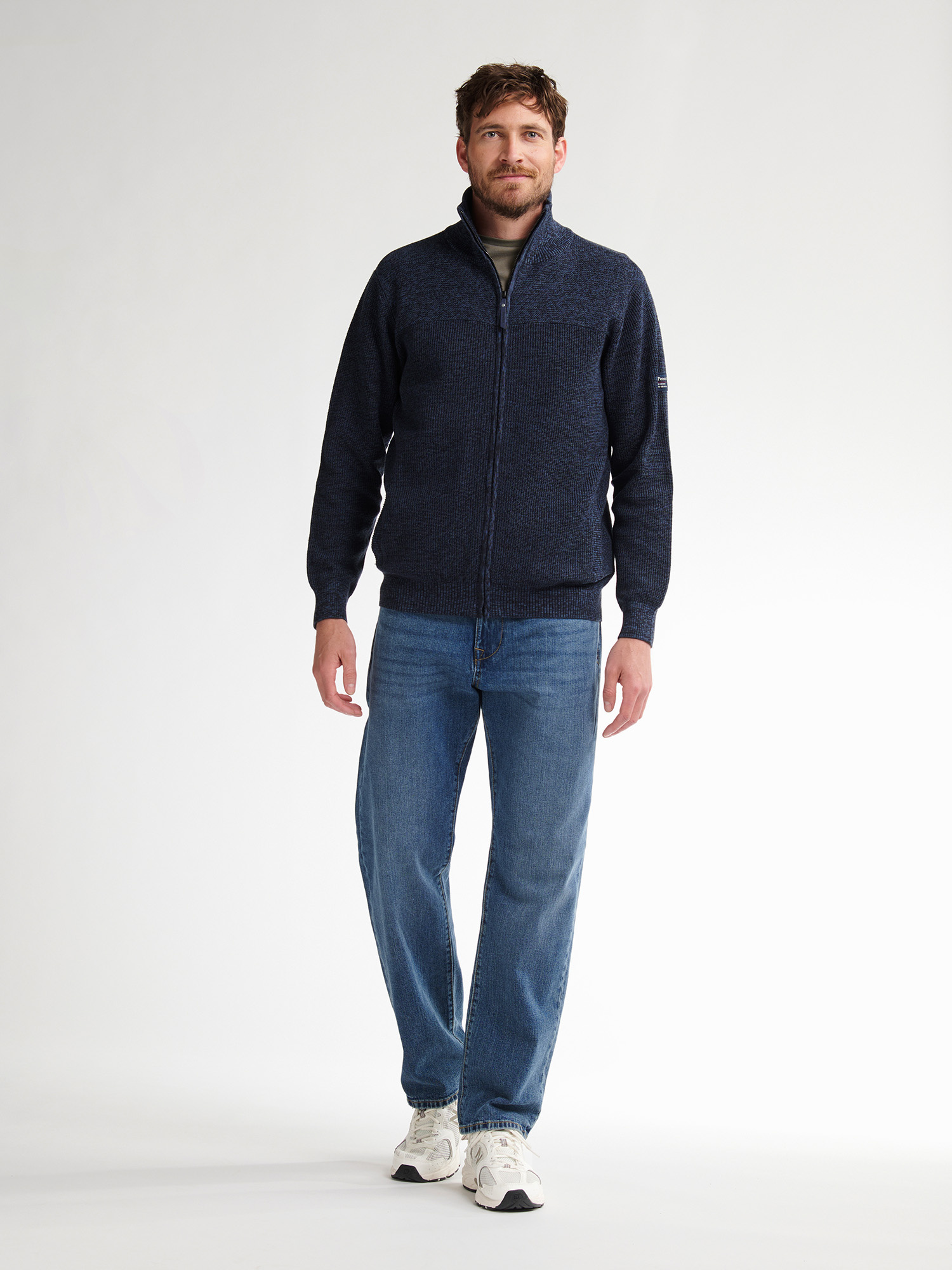 Petrol Knitwear Collar Cardigan M-3040-KWC285