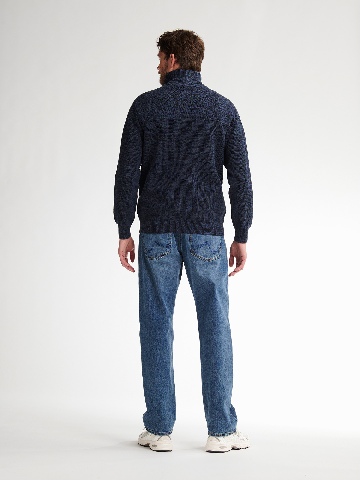 Petrol Knitwear Collar Cardigan M-3040-KWC285