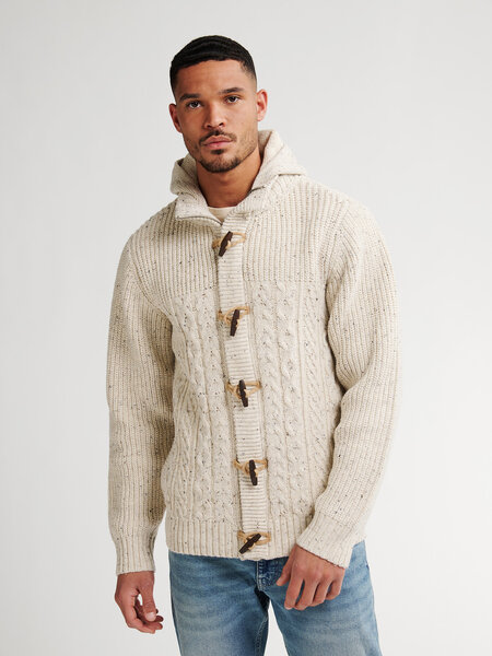 Petrol Knitwear Hooded cardigan M-3040-KWH210