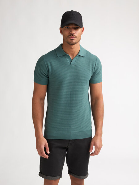 Petrol Polo knit M-1060-KWC216