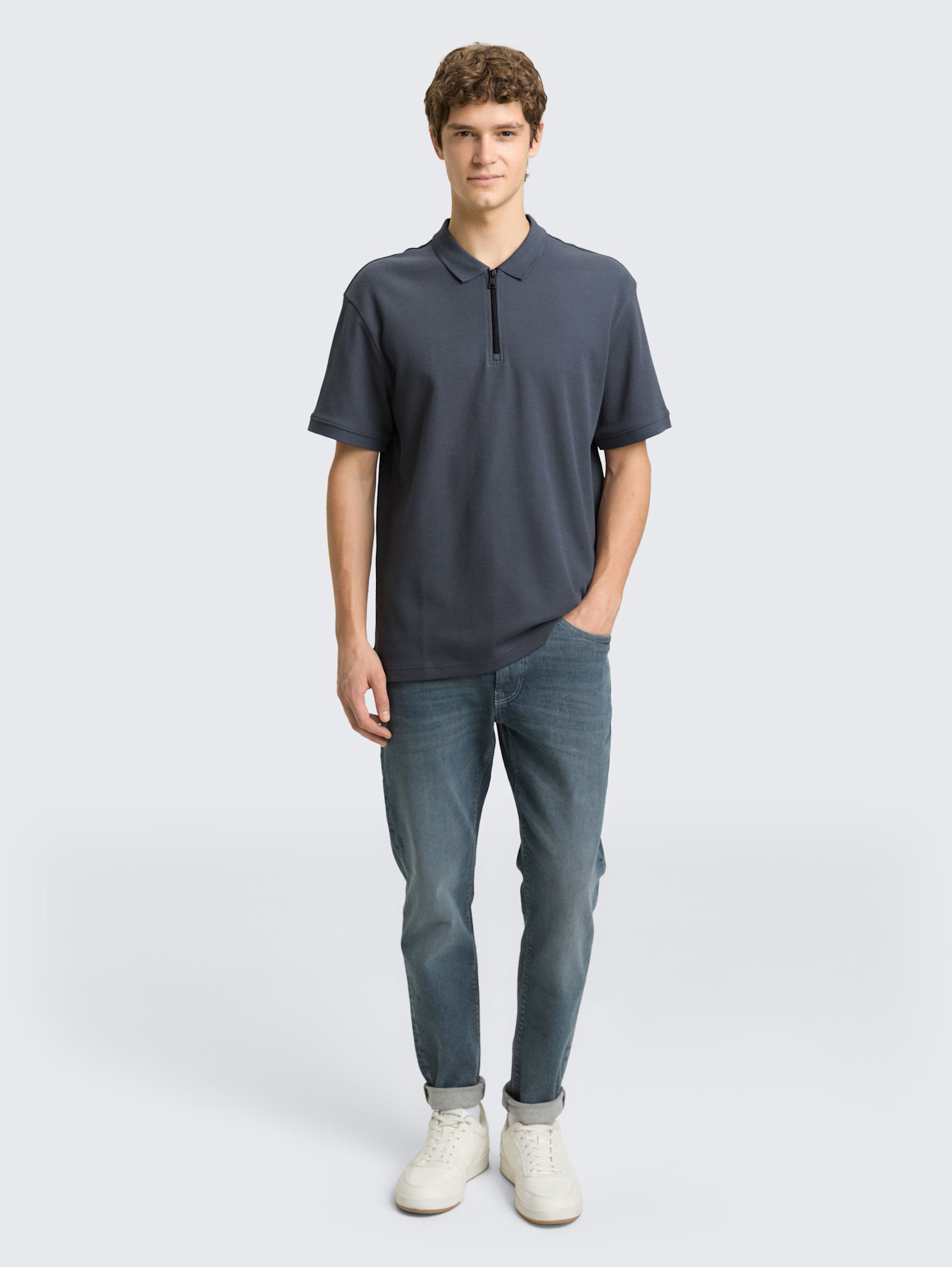 Tom Tailor Relaxed Polo zip 50205