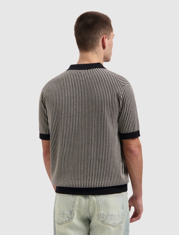 Pure Path Stitch Knitted Polo 26010807