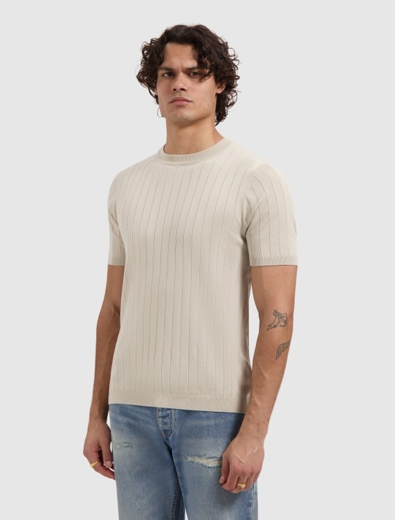 Pure Path Dropneedle Knitted T-Shirt 26010808