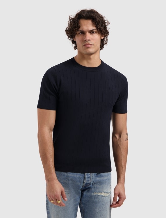 Pure Path Dropneedle Knitted T-Shirt 26010808