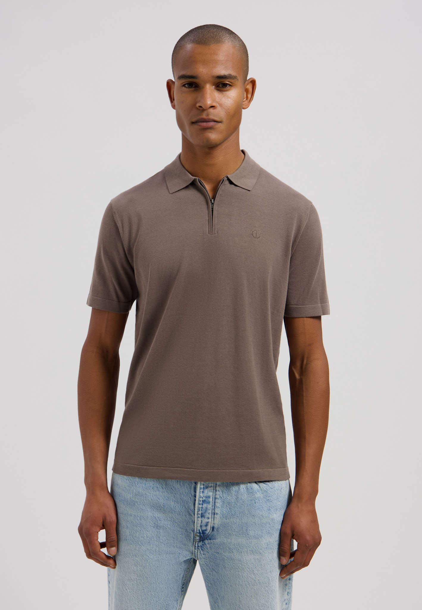 DSTREZZED Dorian zip Polo 420062