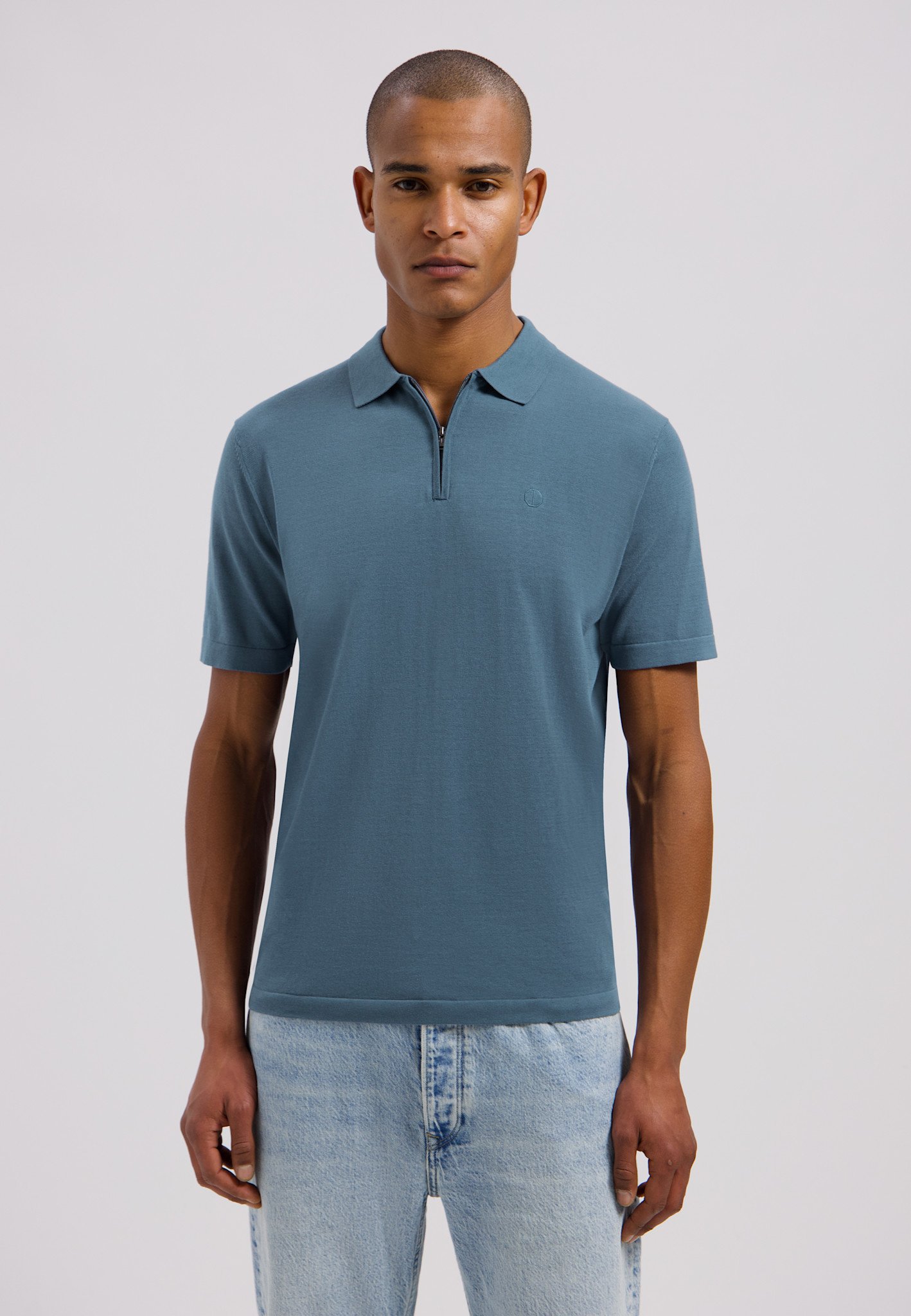 DSTREZZED Dorian zip Polo 420062