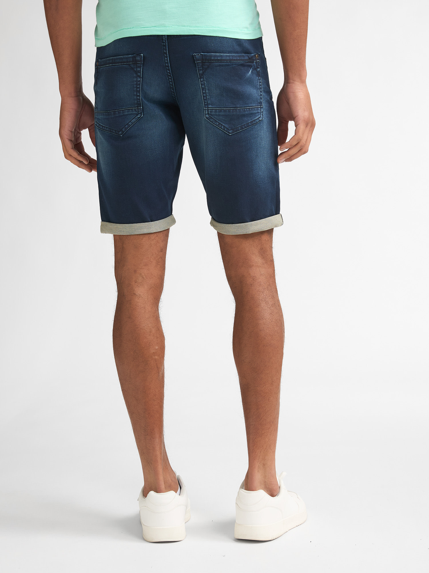 Petrol Denim Shorts M-ROS-SHO012