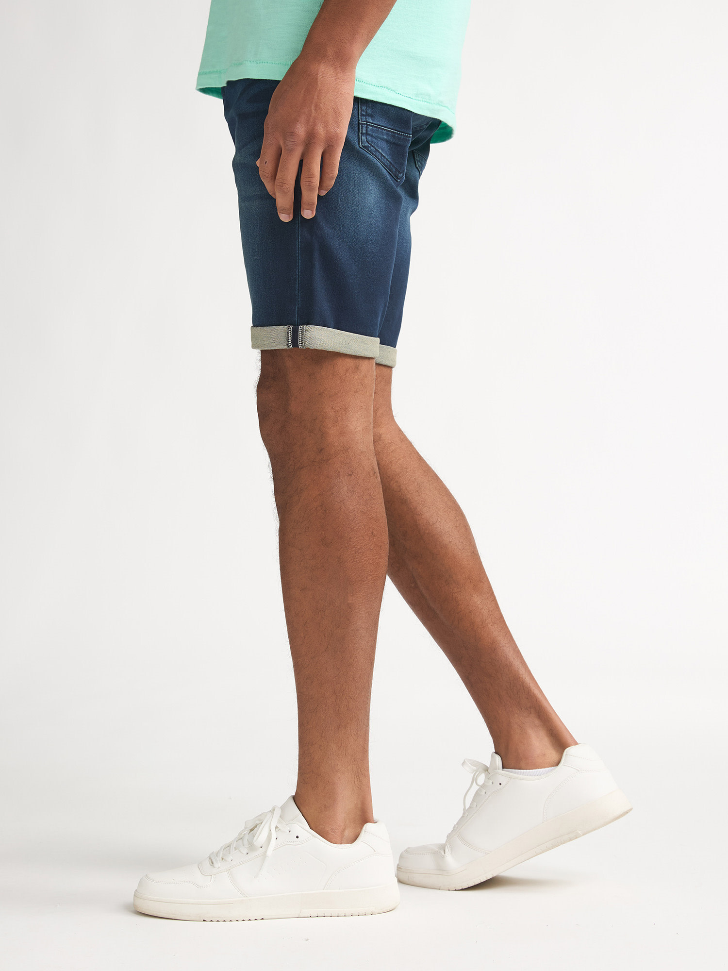 Petrol Denim Shorts M-ROS-SHO012