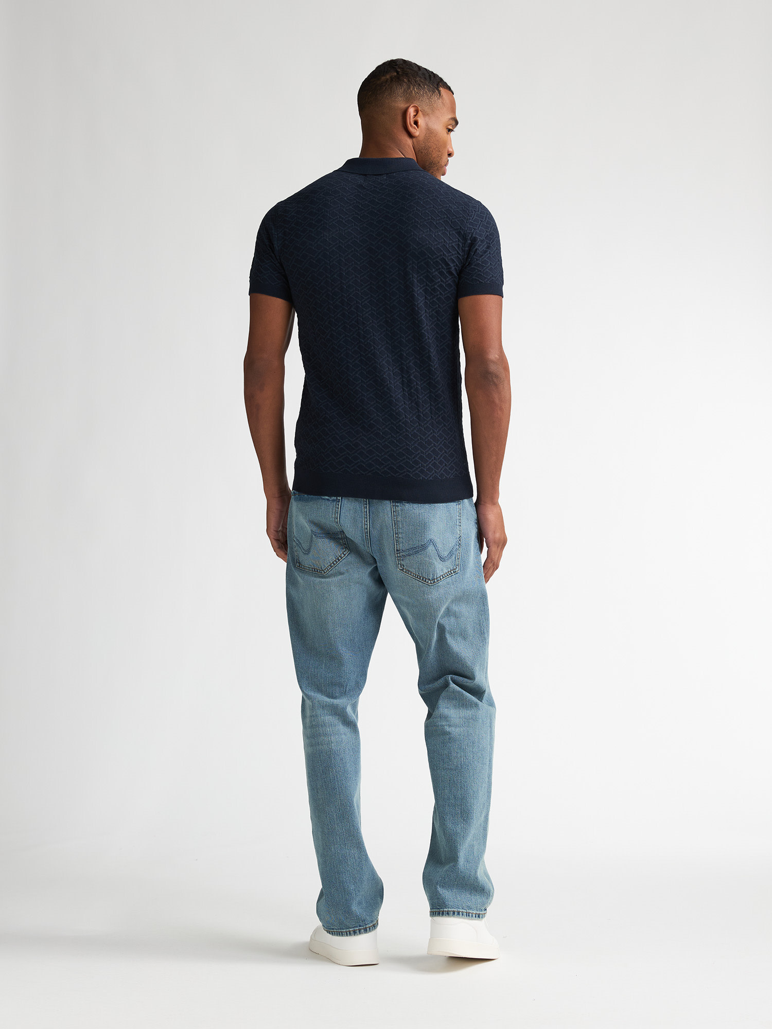 Petrol Polo knit M-1060-KWC217