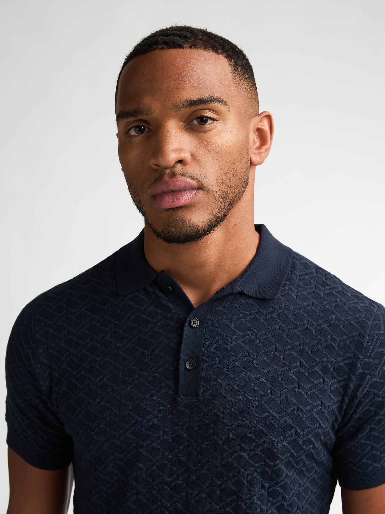 Petrol Polo knit M-1060-KWC217