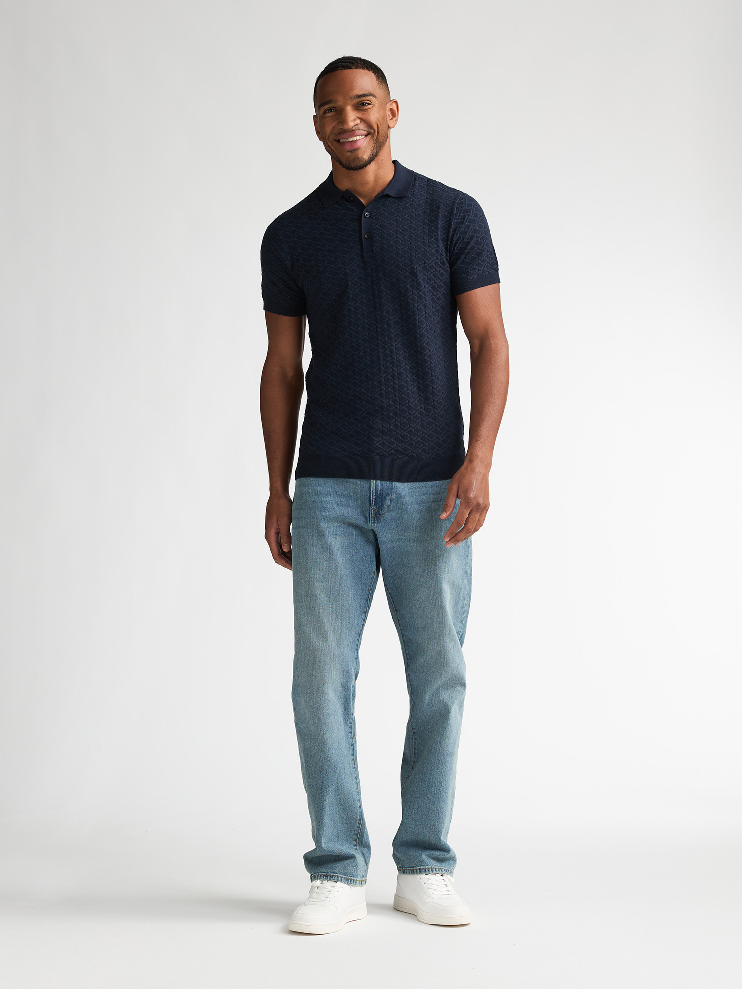 Petrol Polo knit M-1060-KWC217