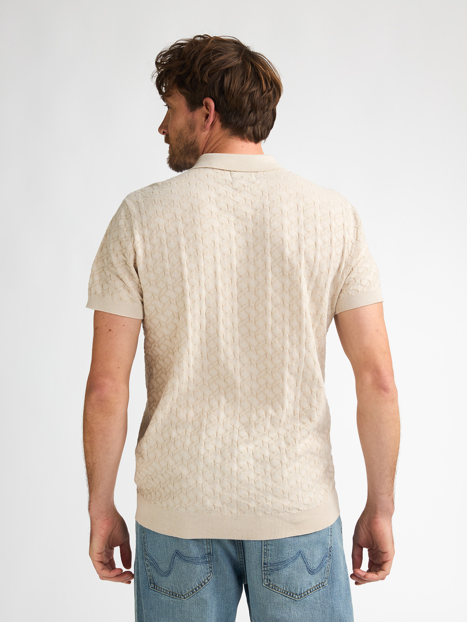 Petrol Polo knit M-1060-KWC217