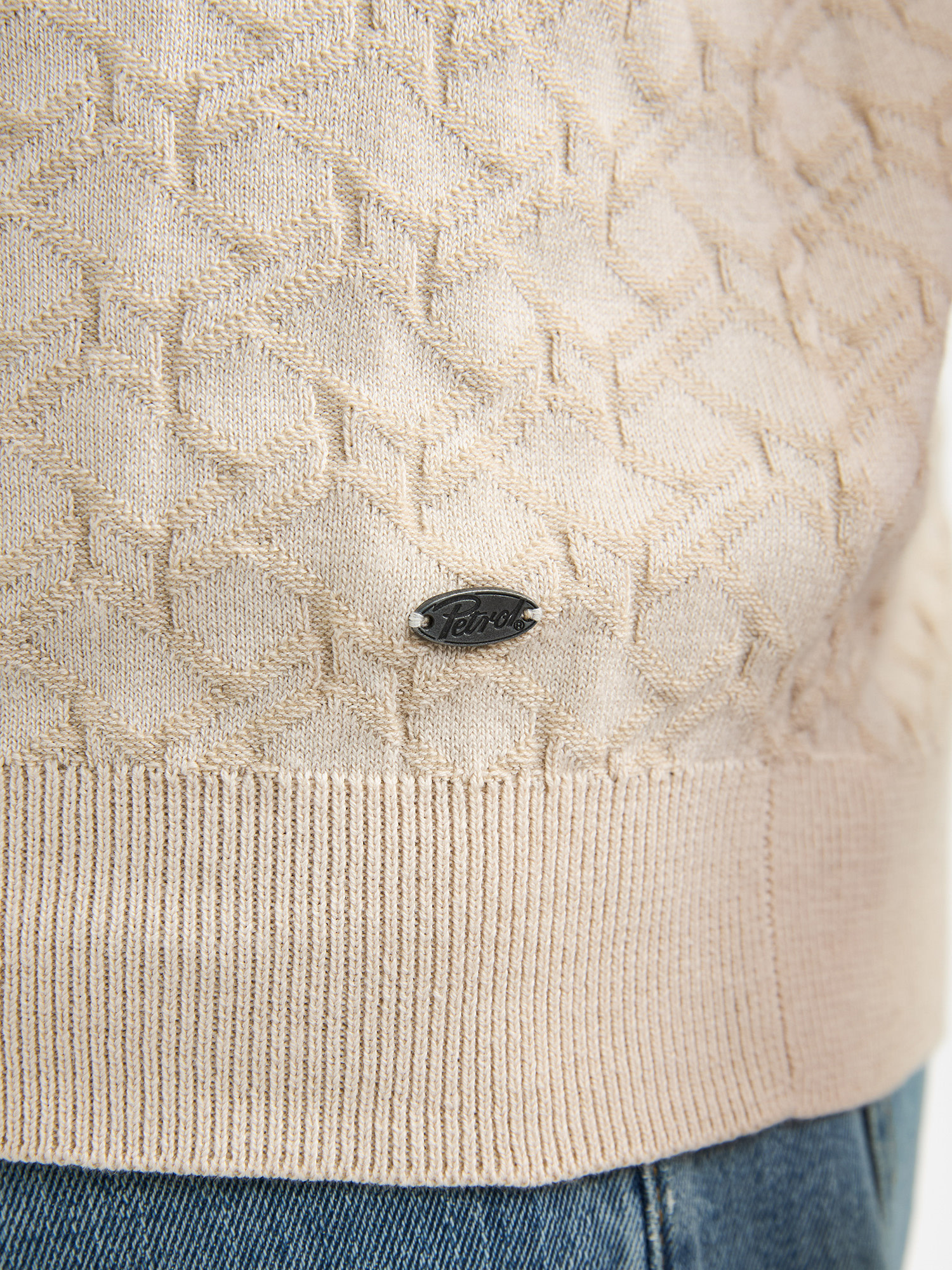 Petrol Polo knit M-1060-KWC217