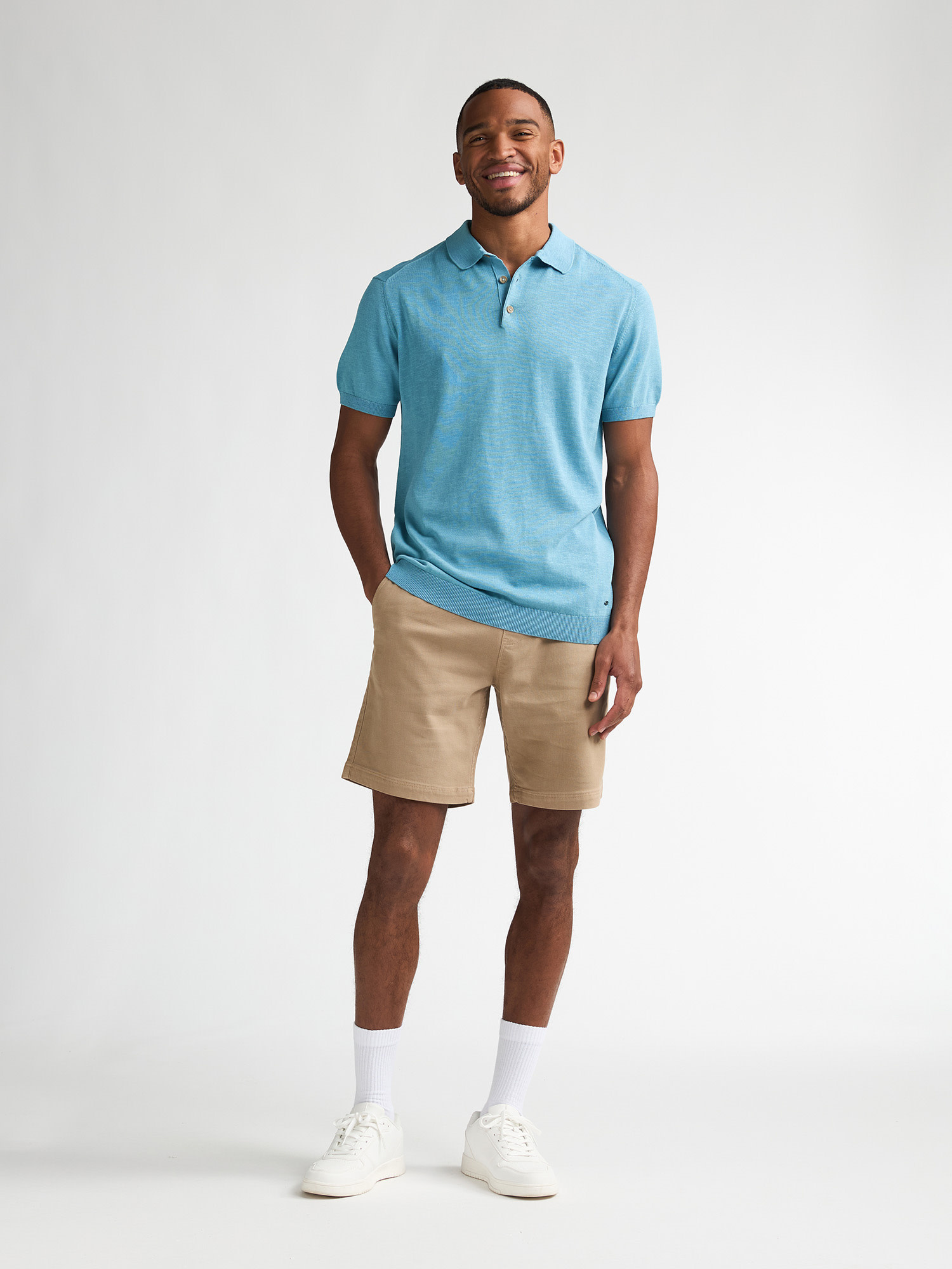 Petrol Polo knit M-1060-KWC218