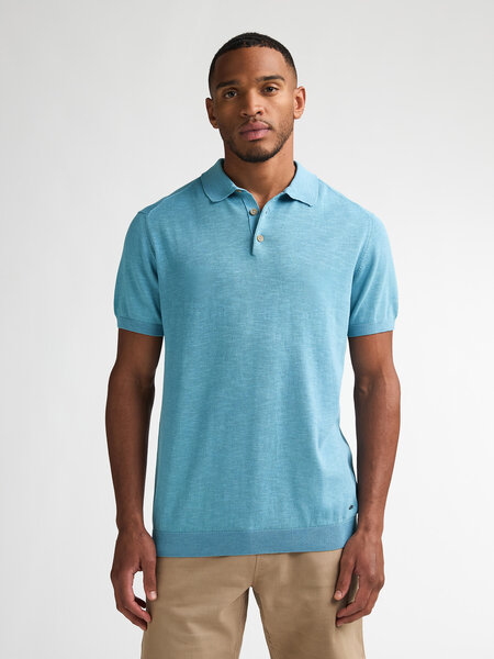 Petrol Polo knit M-1060-KWC218