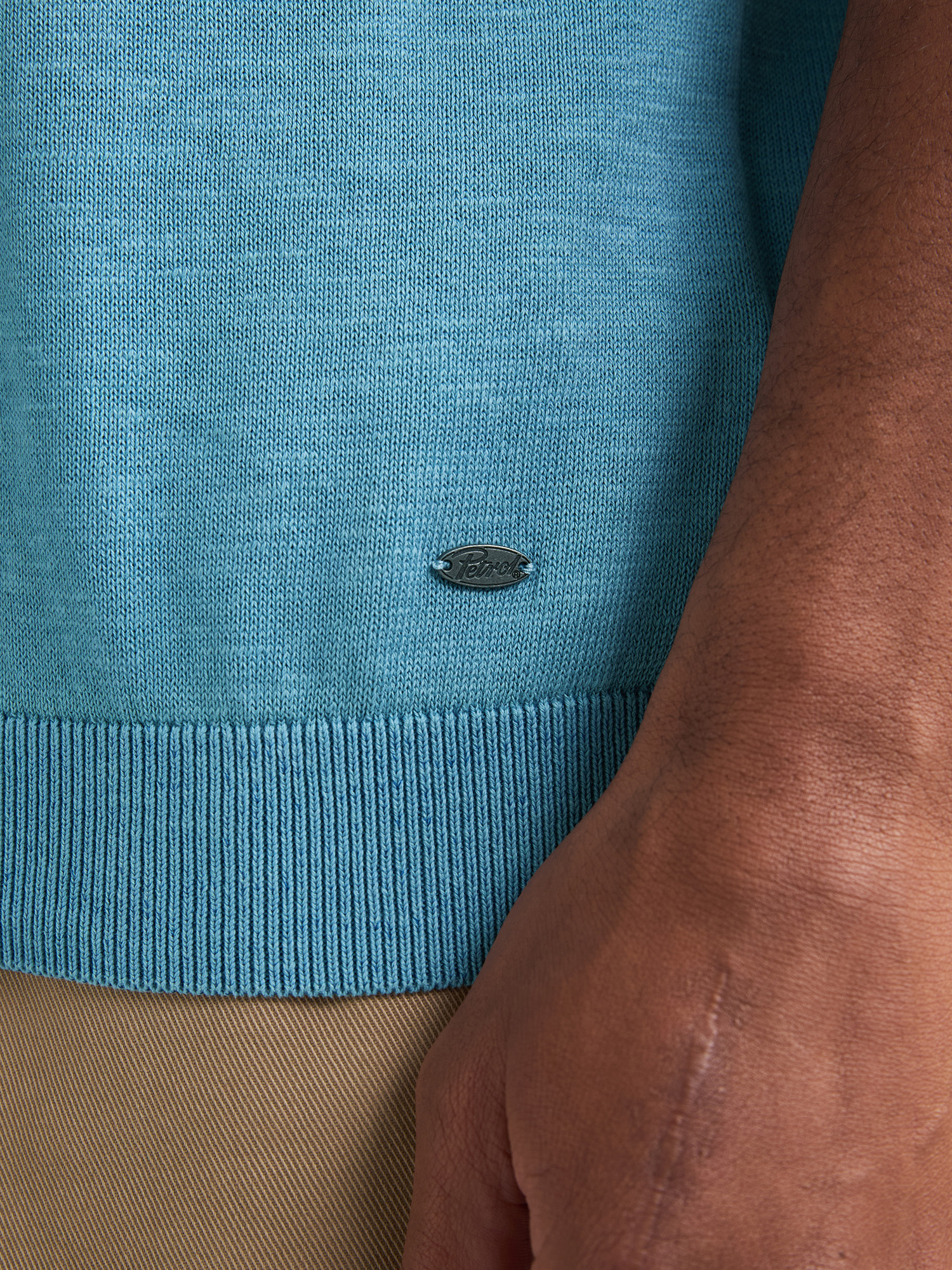 Petrol Polo knit M-1060-KWC218