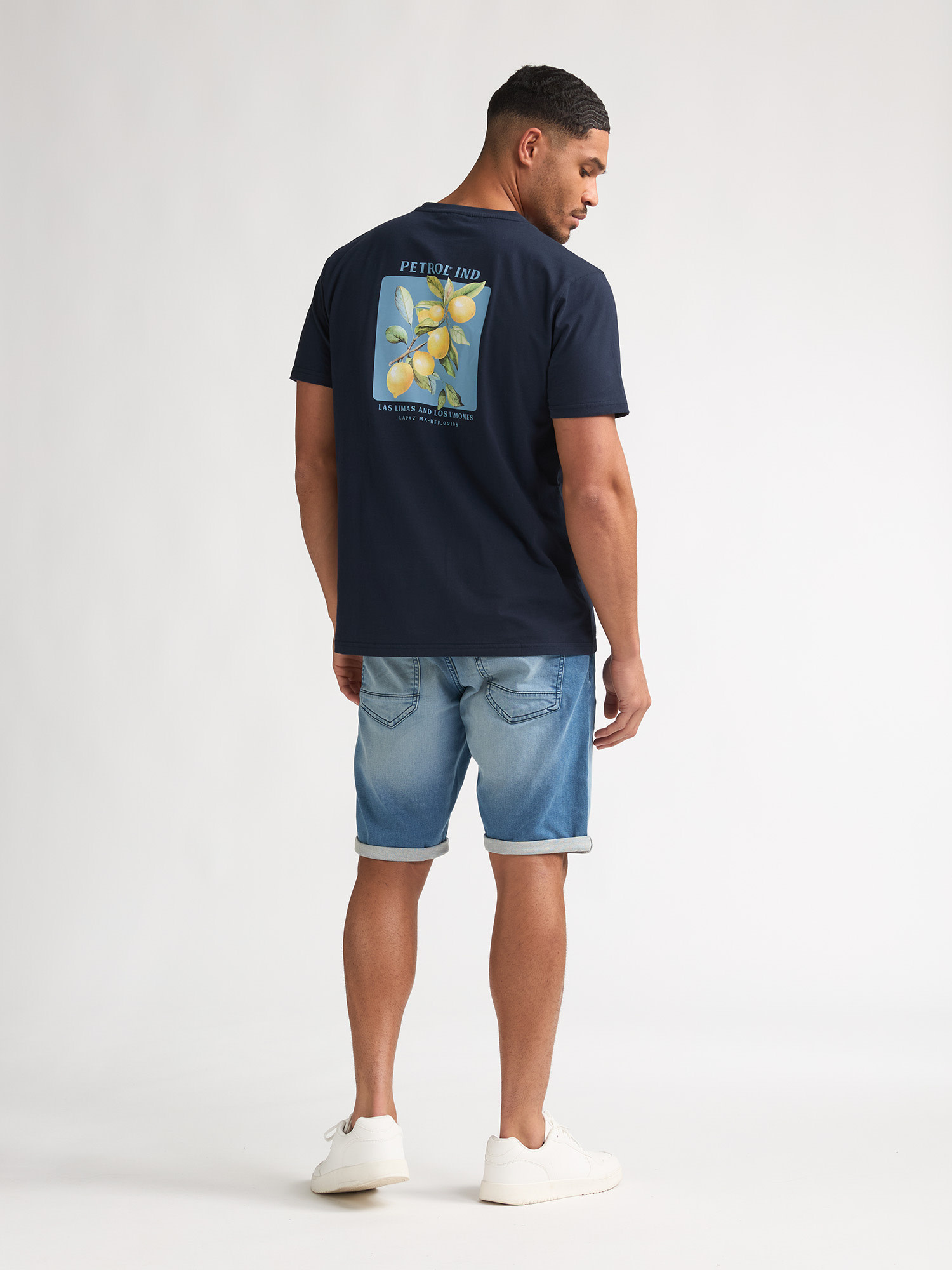 Petrol Denim Shorts M-ROS-SHO012
