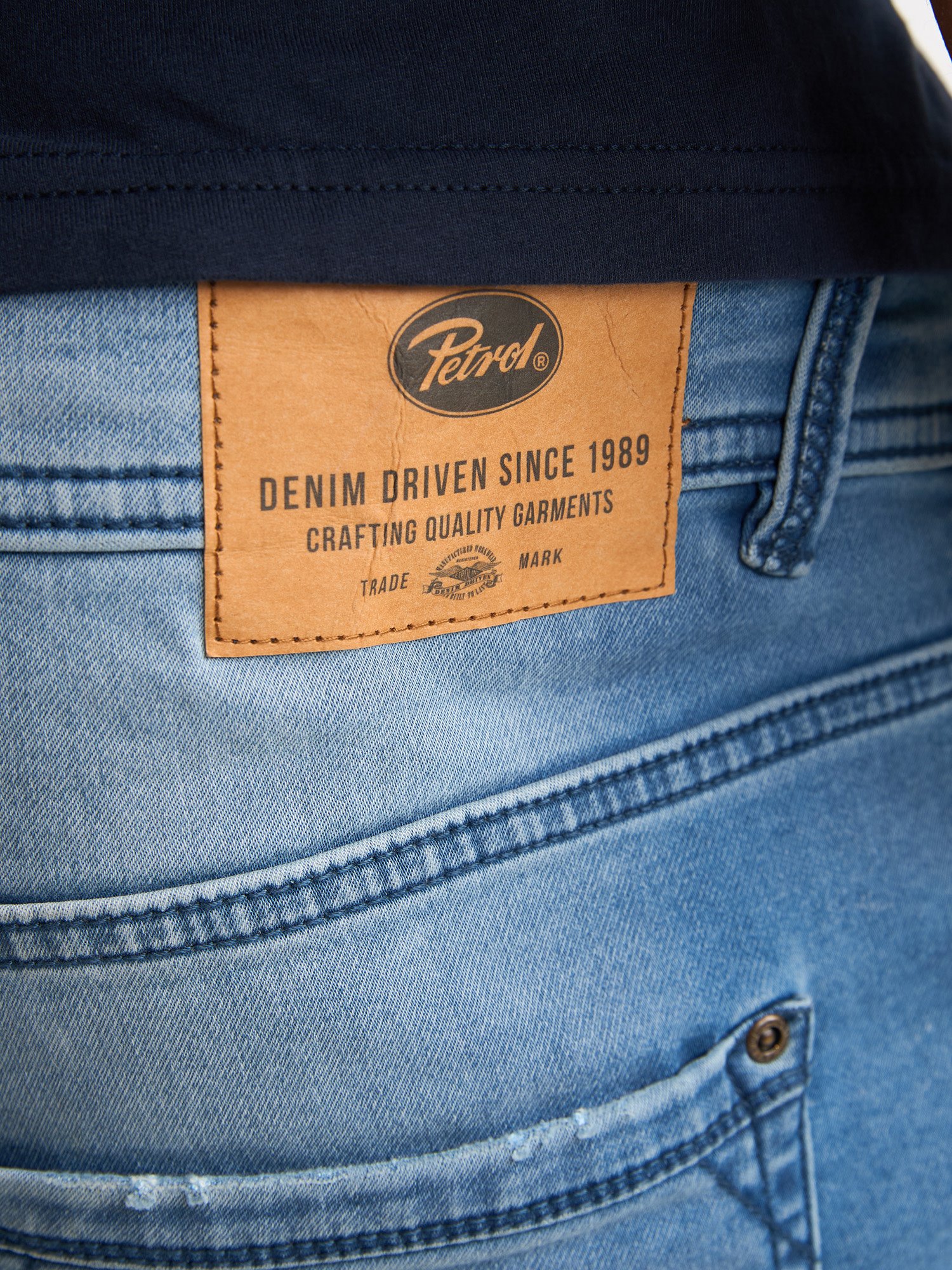 Petrol Denim Shorts M-ROS-SHO012