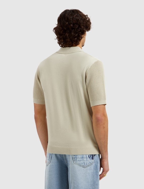 Pure Path Openwork Knitted Polo 26010811