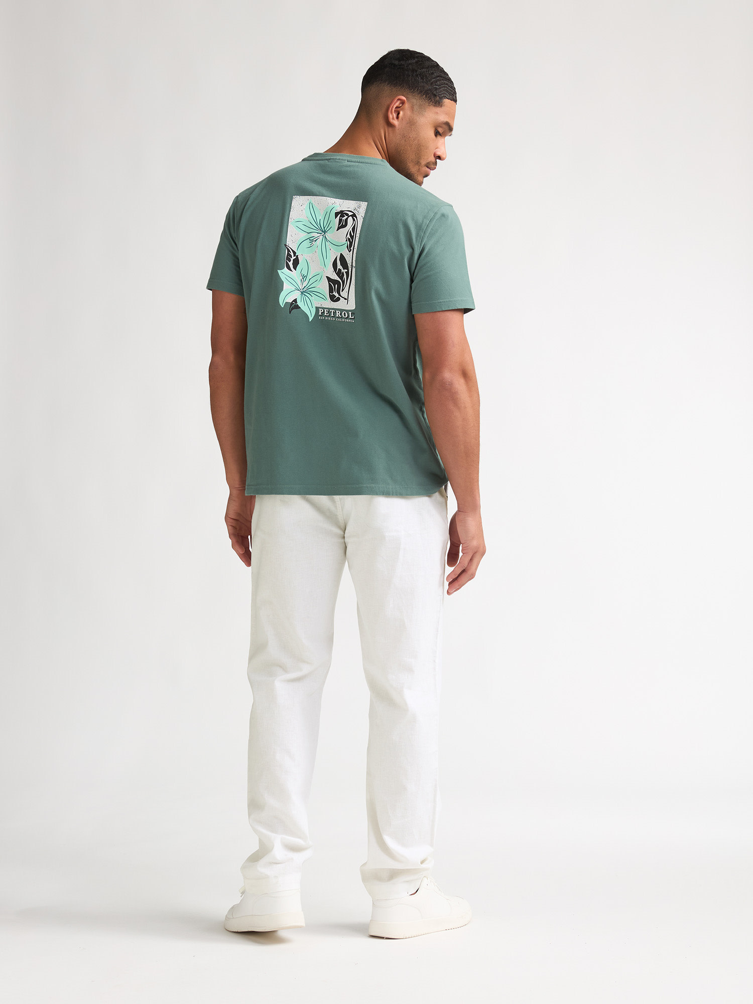 Petrol Chino Pants M-1060-TRO506