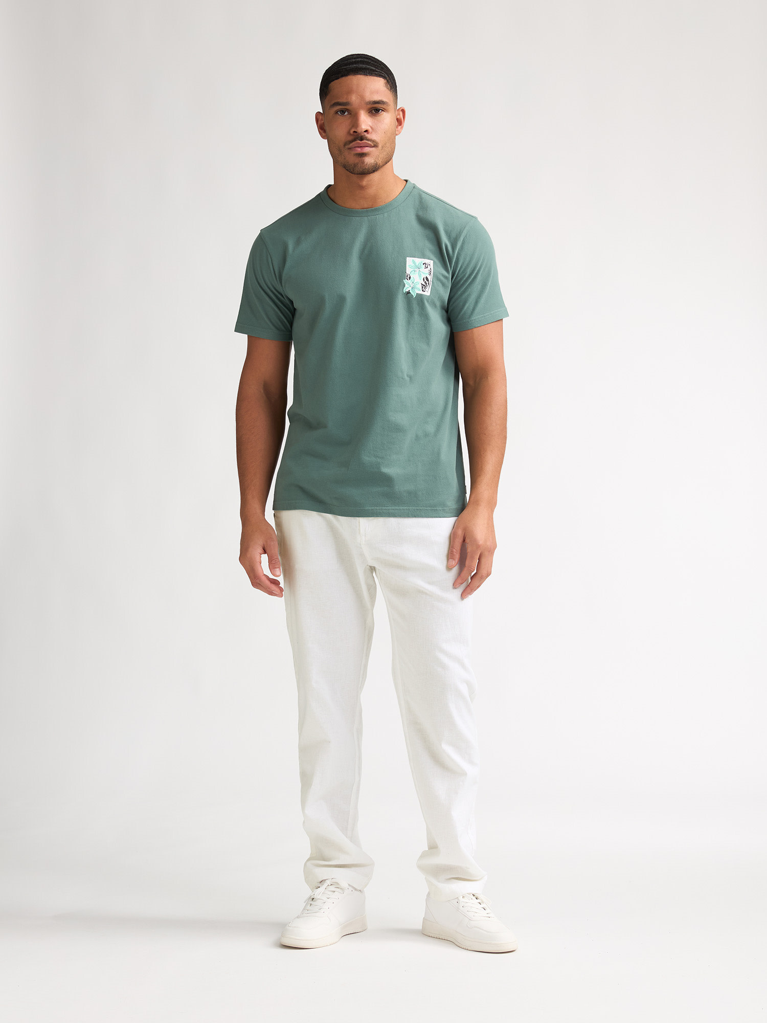 Petrol Chino Pants M-1060-TRO506