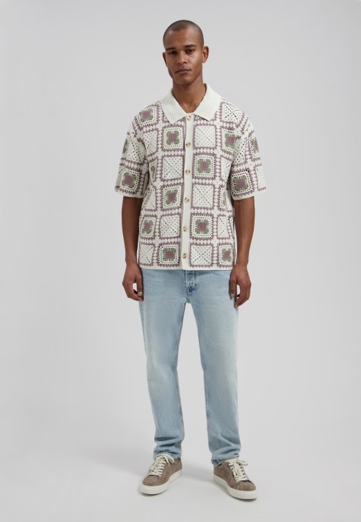 DSTREZZED Shane Crochet Shirt 421162