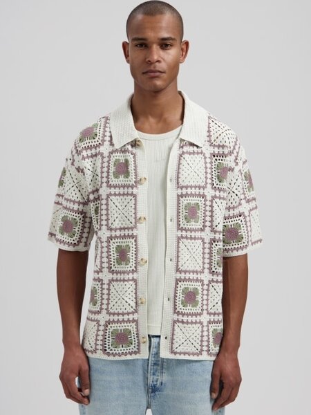 DSTREZZED Shane Crochet Shirt 421162