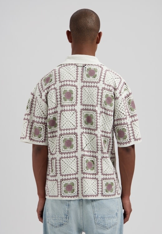 DSTREZZED Shane Crochet Shirt 421162